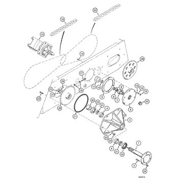 case 1840 skid steer chain